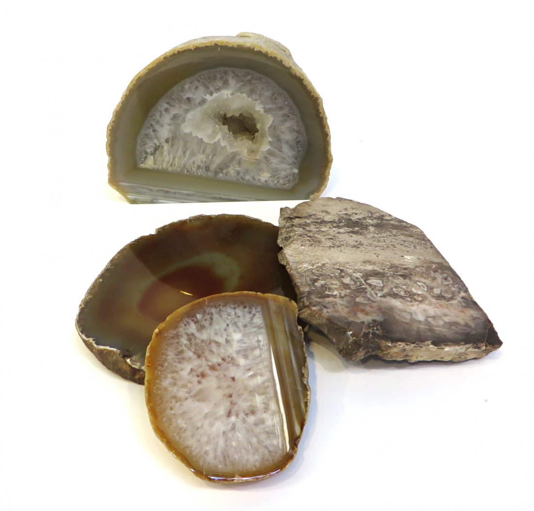 Four Nature Stones: Various sizes, as shown Shipping: We are able to pack and ship this item to an address in the United States for $25.00 via USPS Priority Mail. Tracking information will be sent to your email address. 