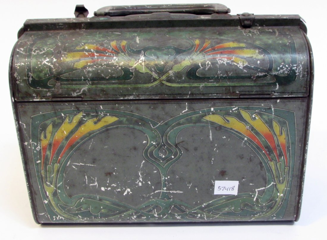 Tole Decorated Box: 8 1/4" Shipping: We are able to pack and ship this item to an address in the United States for $40.00 via USPS Priority Mail or via FedEx Ground/Home Delivery. Tracking information will be sent to you