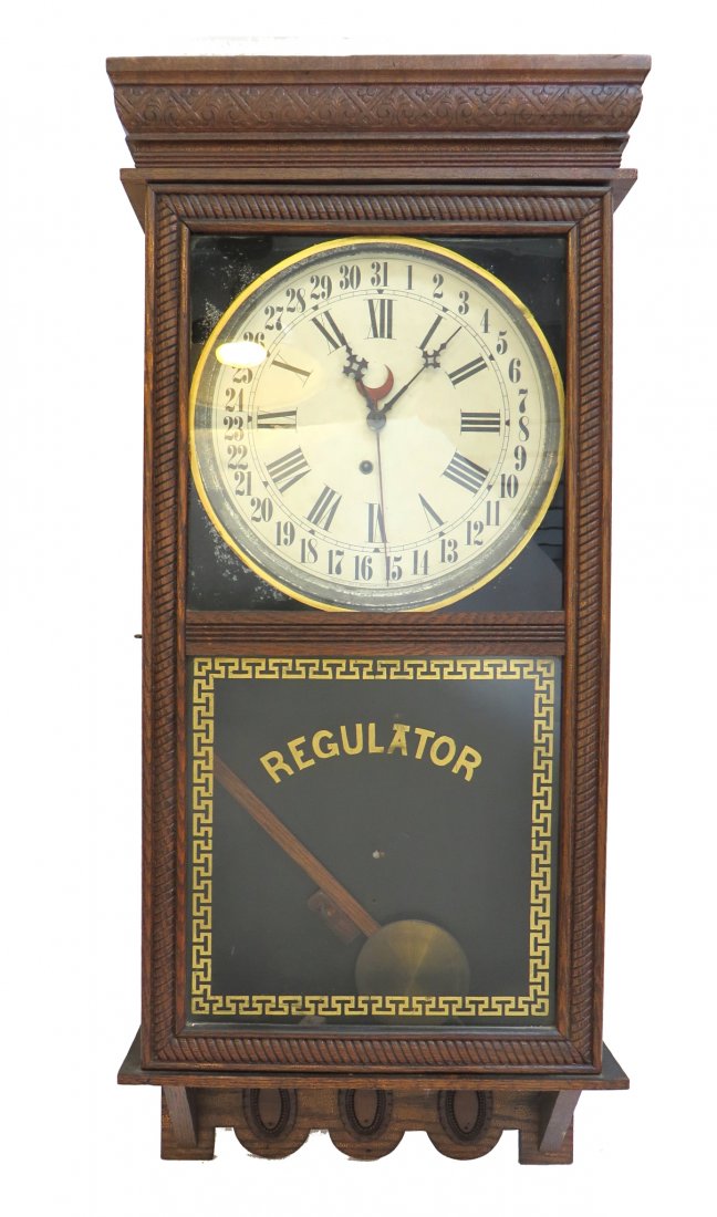 Ingraham Wall Regulator Clock (1 of 6)