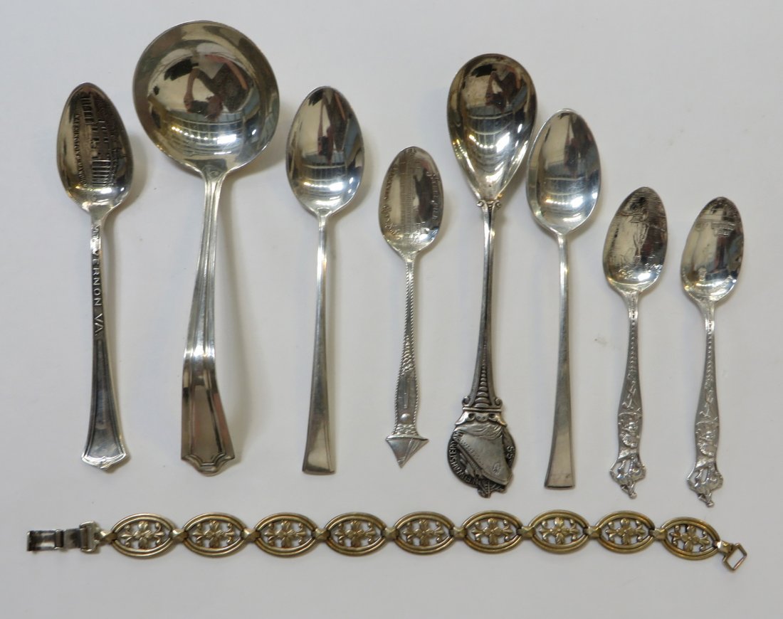 Silver Spoons  & Silver Bracelet (1 of 10)