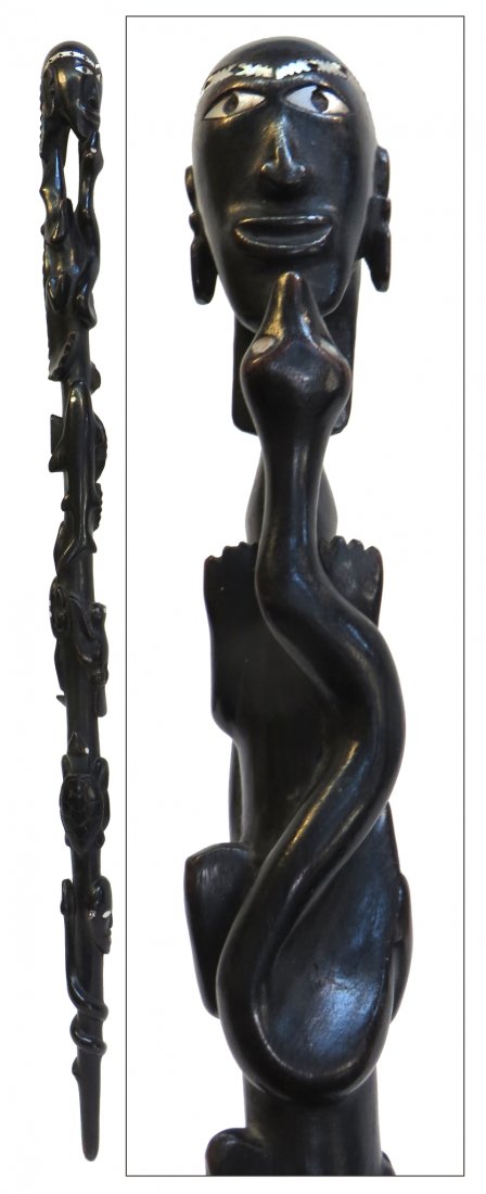African Hardwood Cane Or Staff (1 of 10)