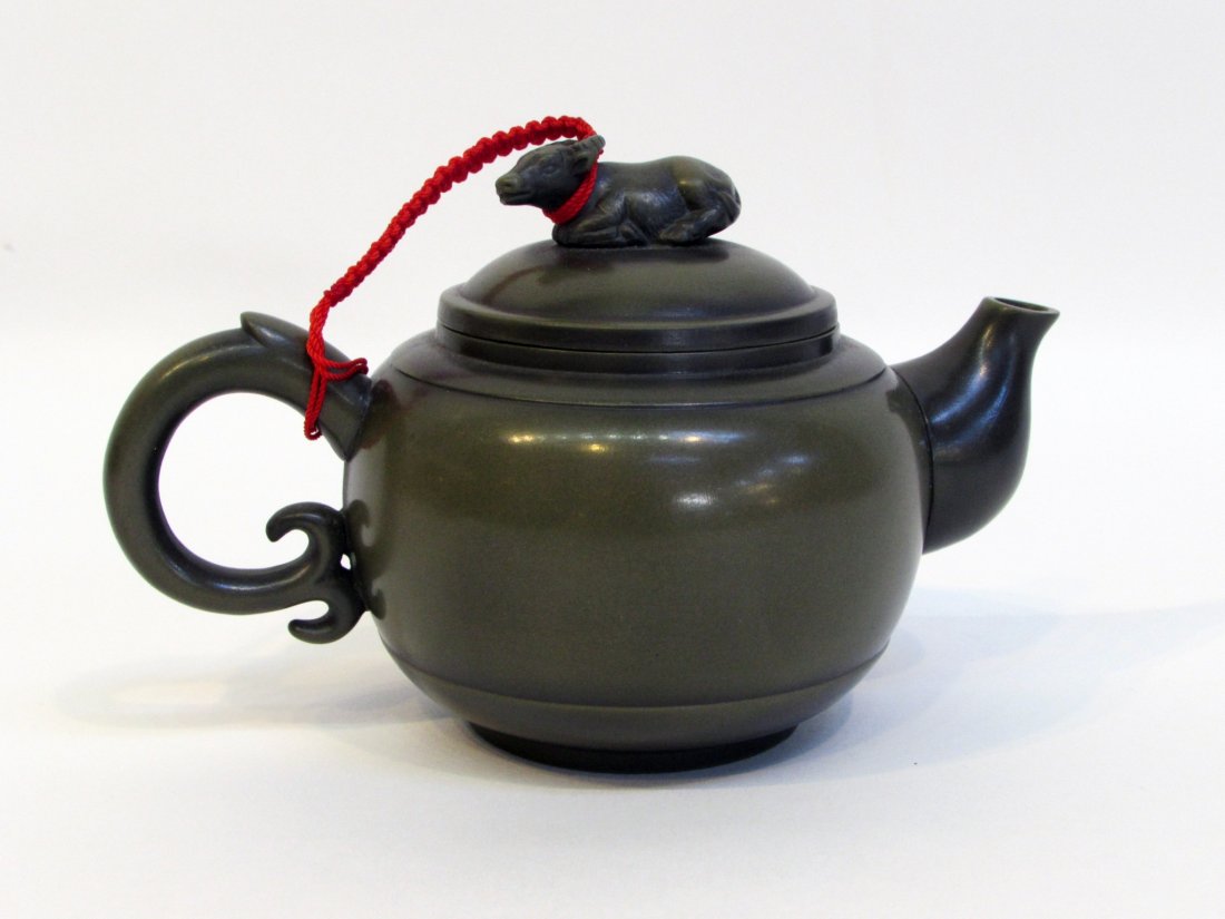 Green Yixing Ware Teapot (1 of 5)