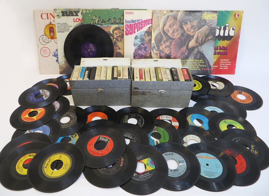 Collection Of 8 Tracks, Lp's & 45'S (1 of 4)