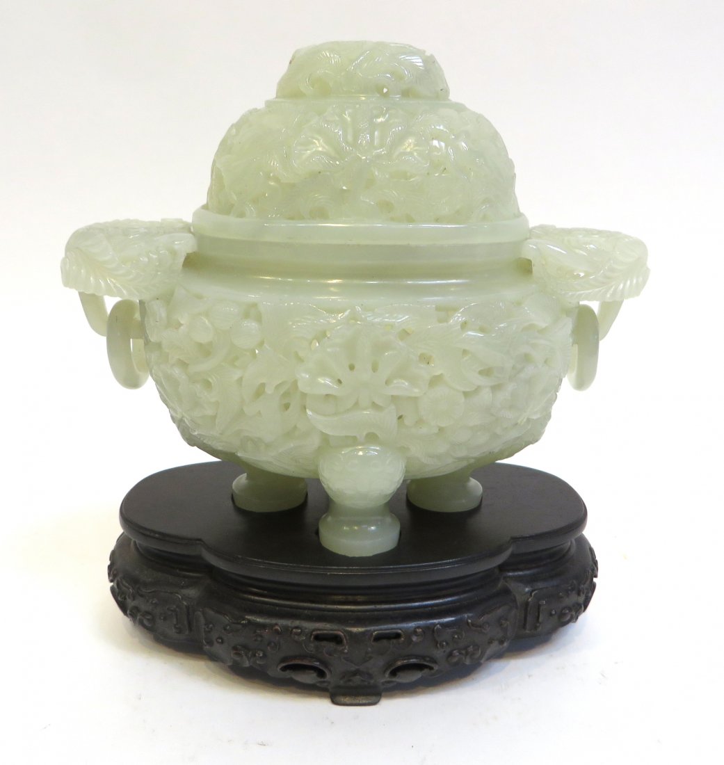 Fine White Jade Censer With Stand (1 of 10)