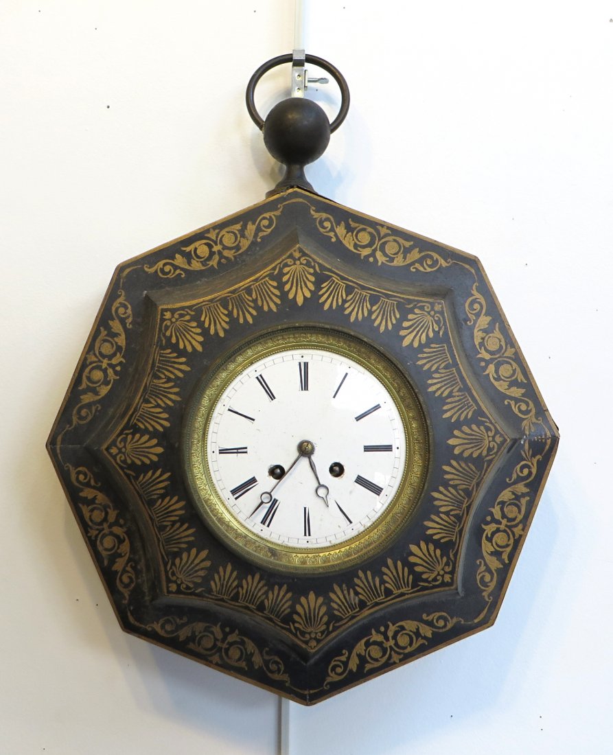 Tole Peinte Wall Clock (1 of 4)