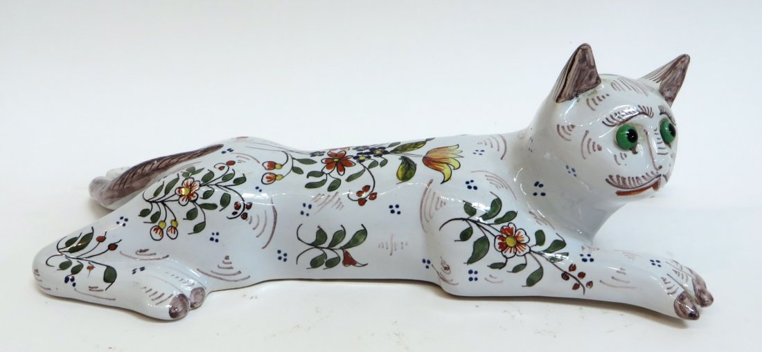Faience Cat Pocket Vase (1 of 4)