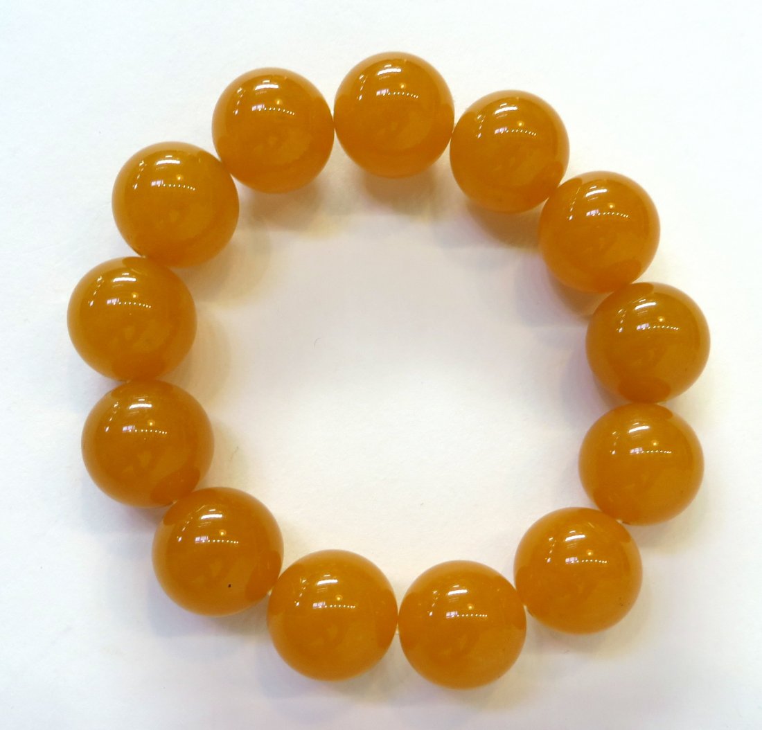Yellow Jade Mala Bracelet (1 of 3)