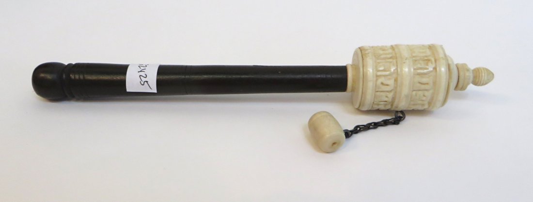 Antique Tibetan Ivory Prayer Wheel (1 of 8)