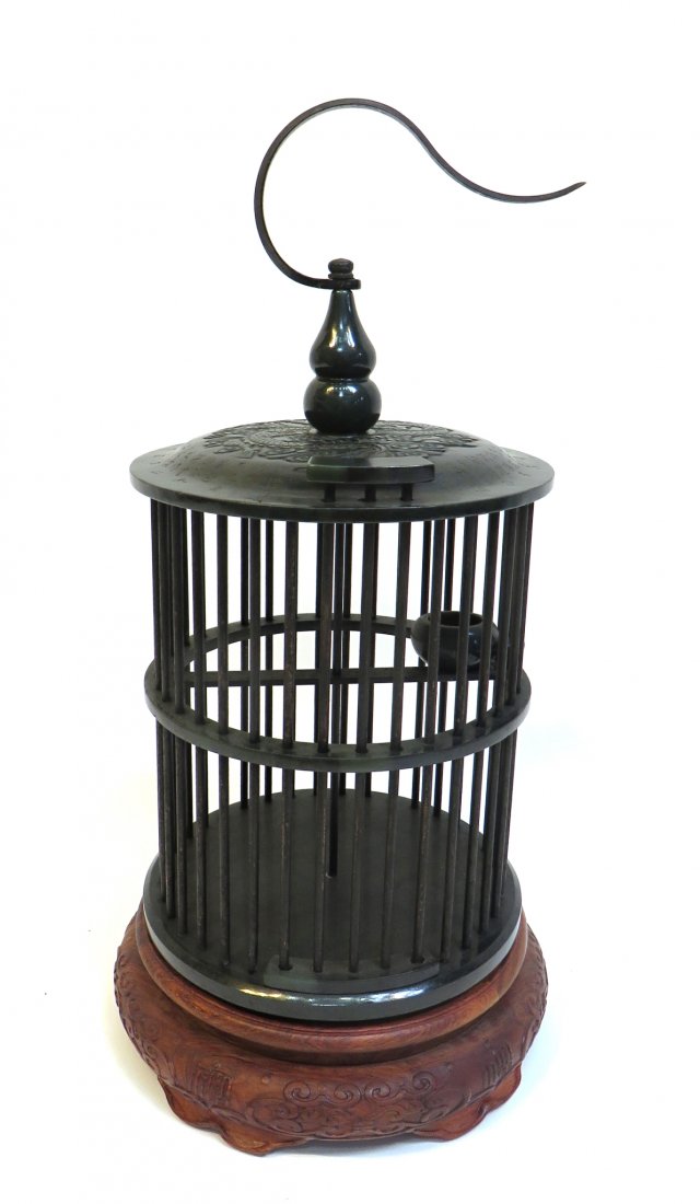 Fine Green Jade Bird Cage (1 of 10)