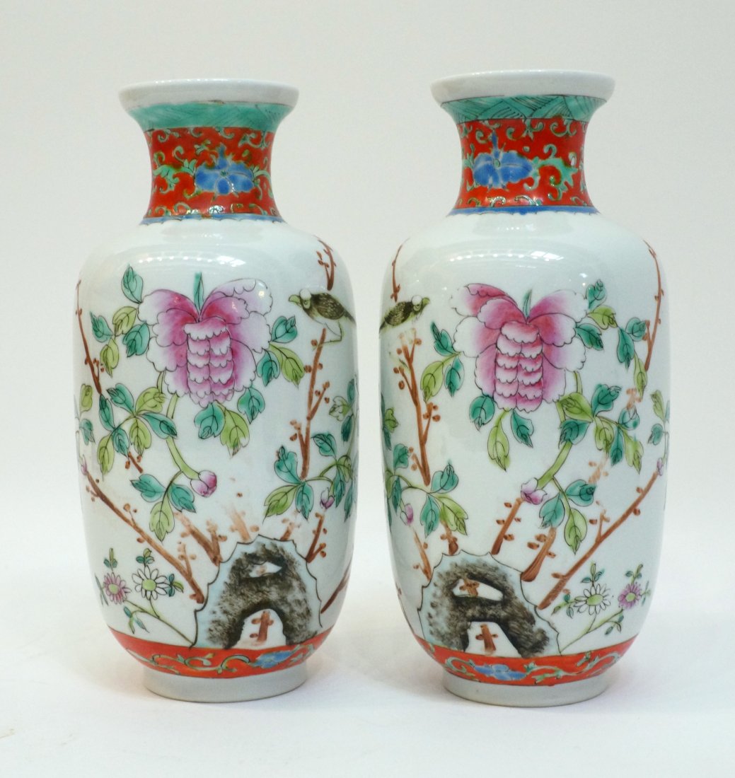 Pair Of Porcelain Garniture Vases (1 of 7)