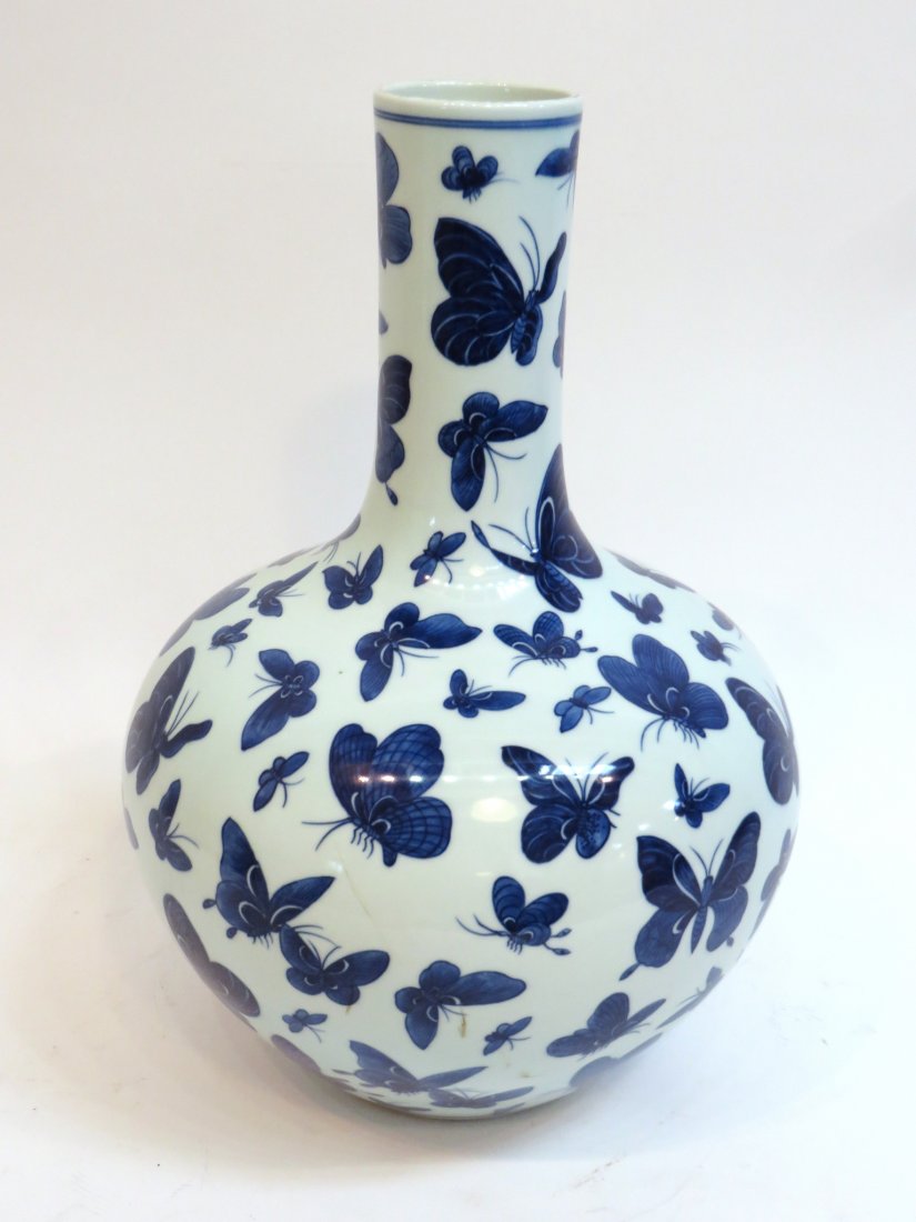 Blue And White Hundred Butterfly Porcelain Vase (1 of 5)