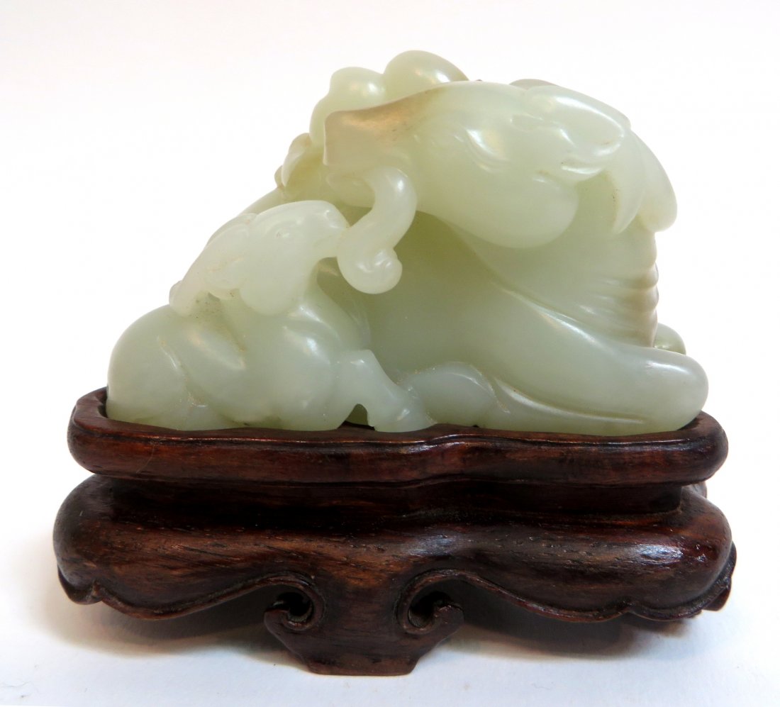White Jade Carved Double Sheep (1 of 6)
