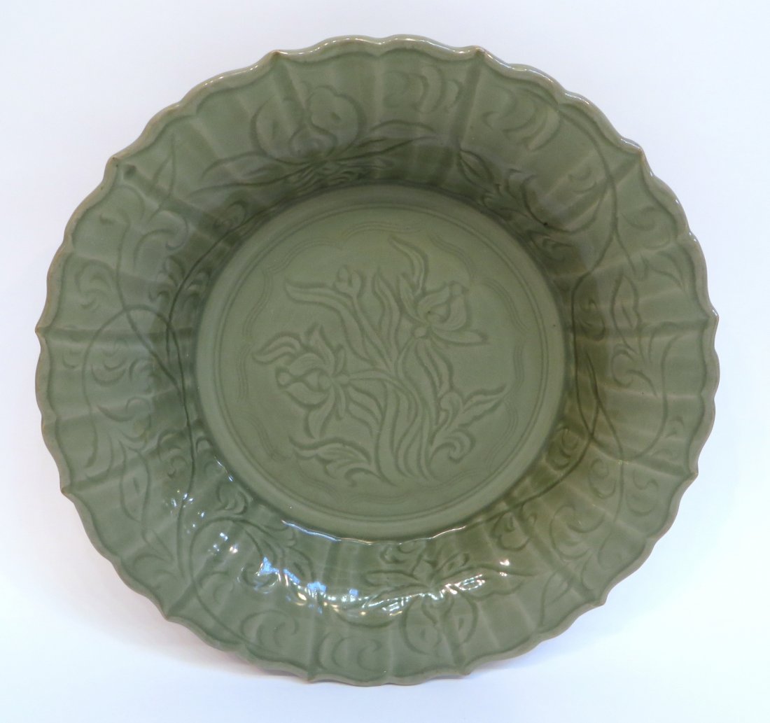 Ming Dynasty Celadon Charger (1 of 4)