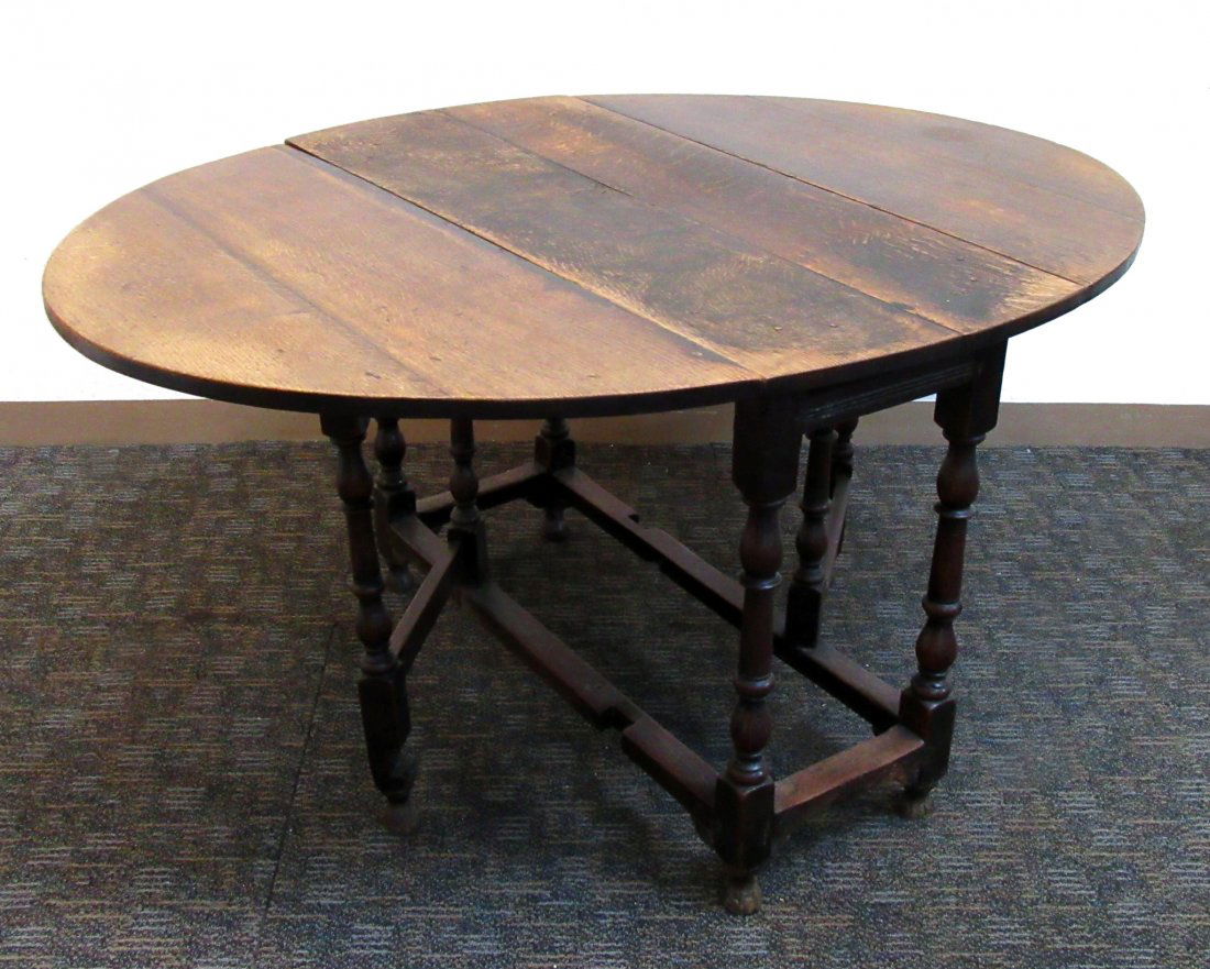 Early 18th C. Oak Gateleg Table (1 of 7)