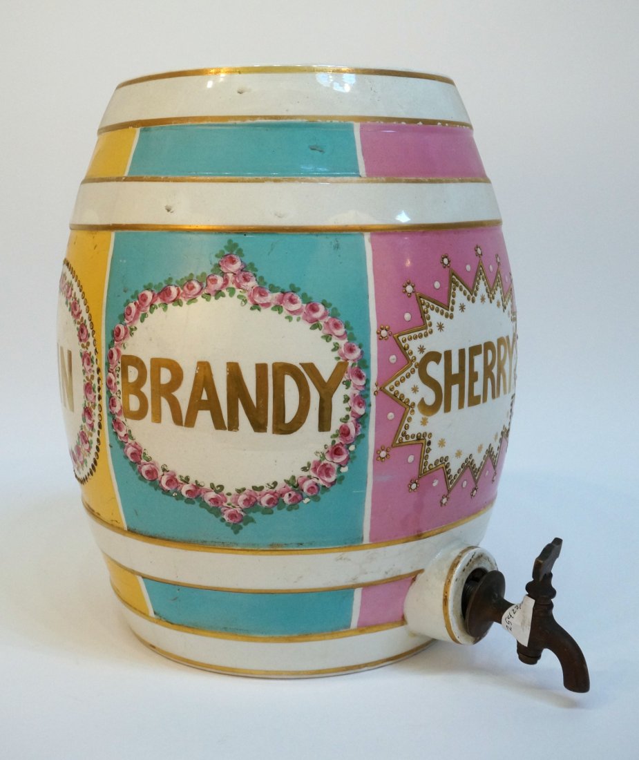 English Pub Porcelain Liquor Dispenser (1 of 6)