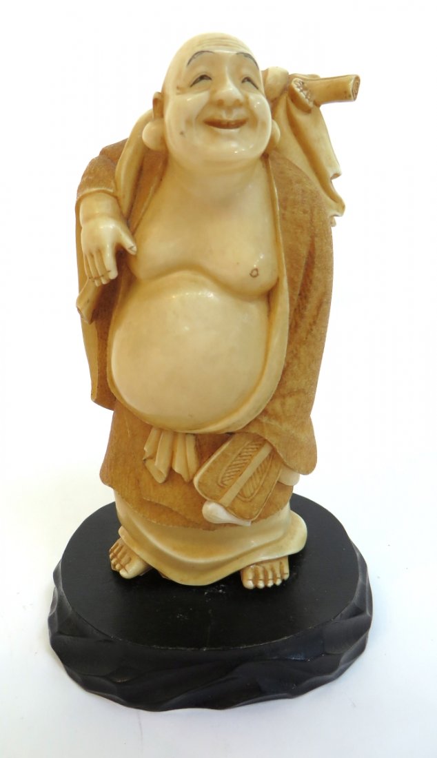 19th C. Japanese Ivory Standing Male Figure (1 of 7)