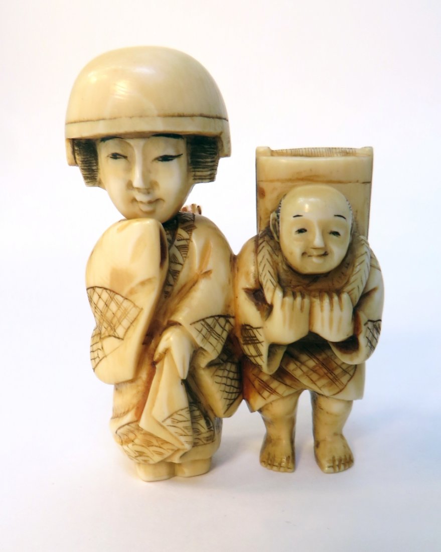 19th C Japanese Ivory Netsuke With Movable Head (1 of 7)