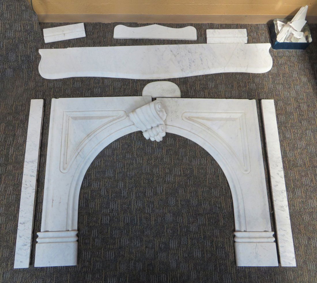 Carved Marble Fire Place (1 of 8)