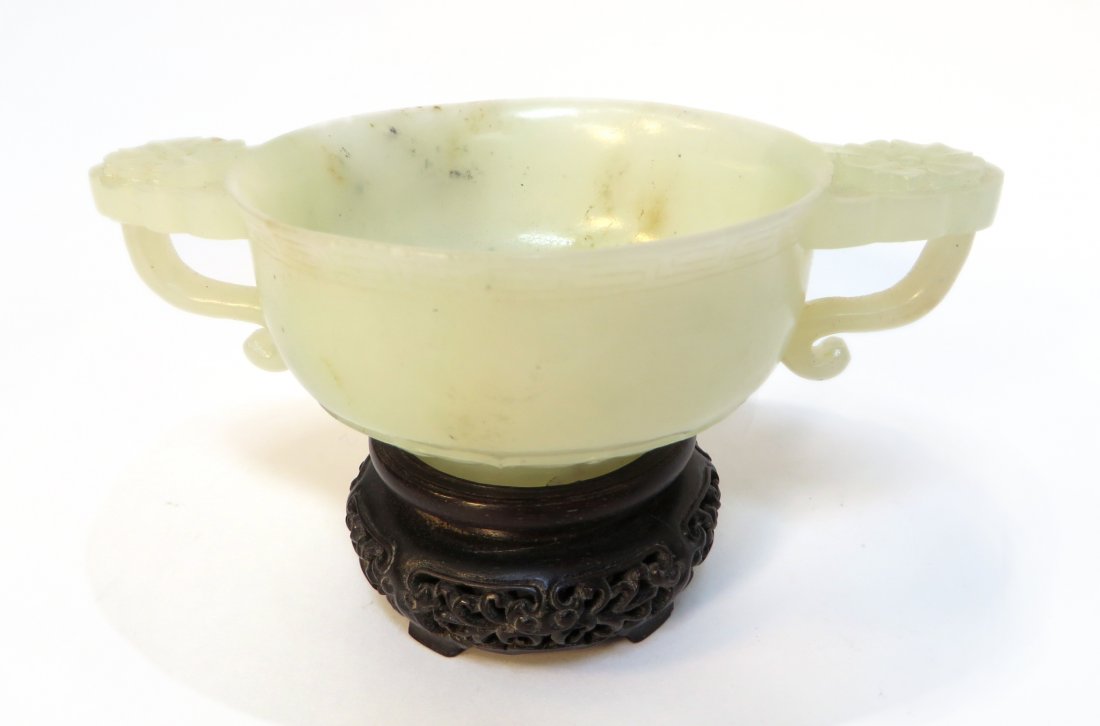 White Jade Brush Washer With Stand (1 of 8)