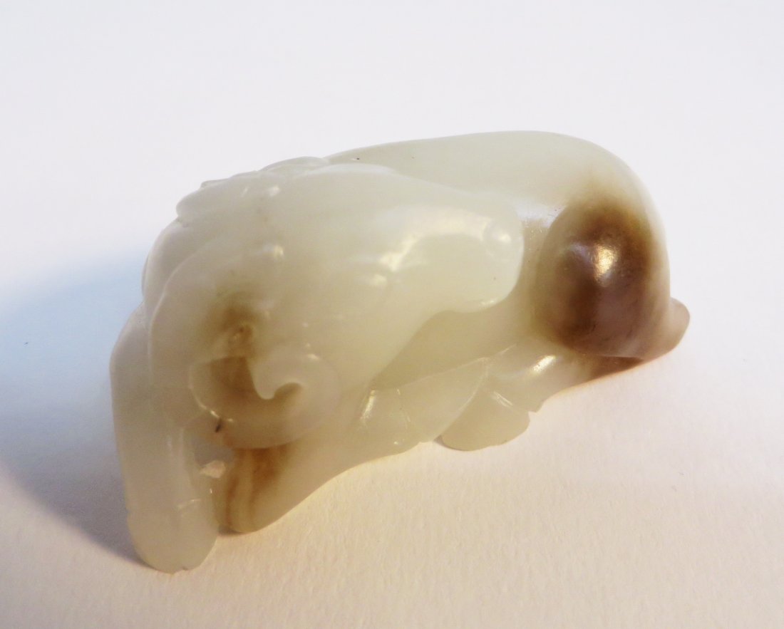 White Jade Ram Carving (1 of 4)