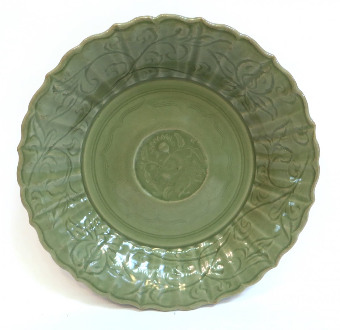Ming Dynasty Longquan Celadon Charger (1 of 6)
