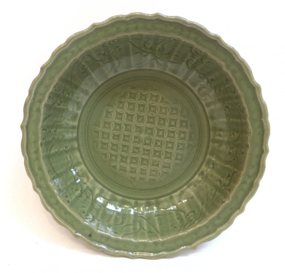 Ming Dynasty Longquan Celadon Charger (1 of 6)