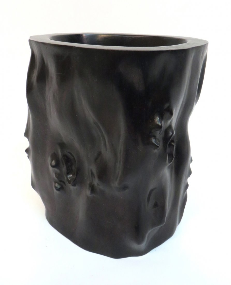 Naturalistic Carved Zitan Brush Pot (1 of 7)