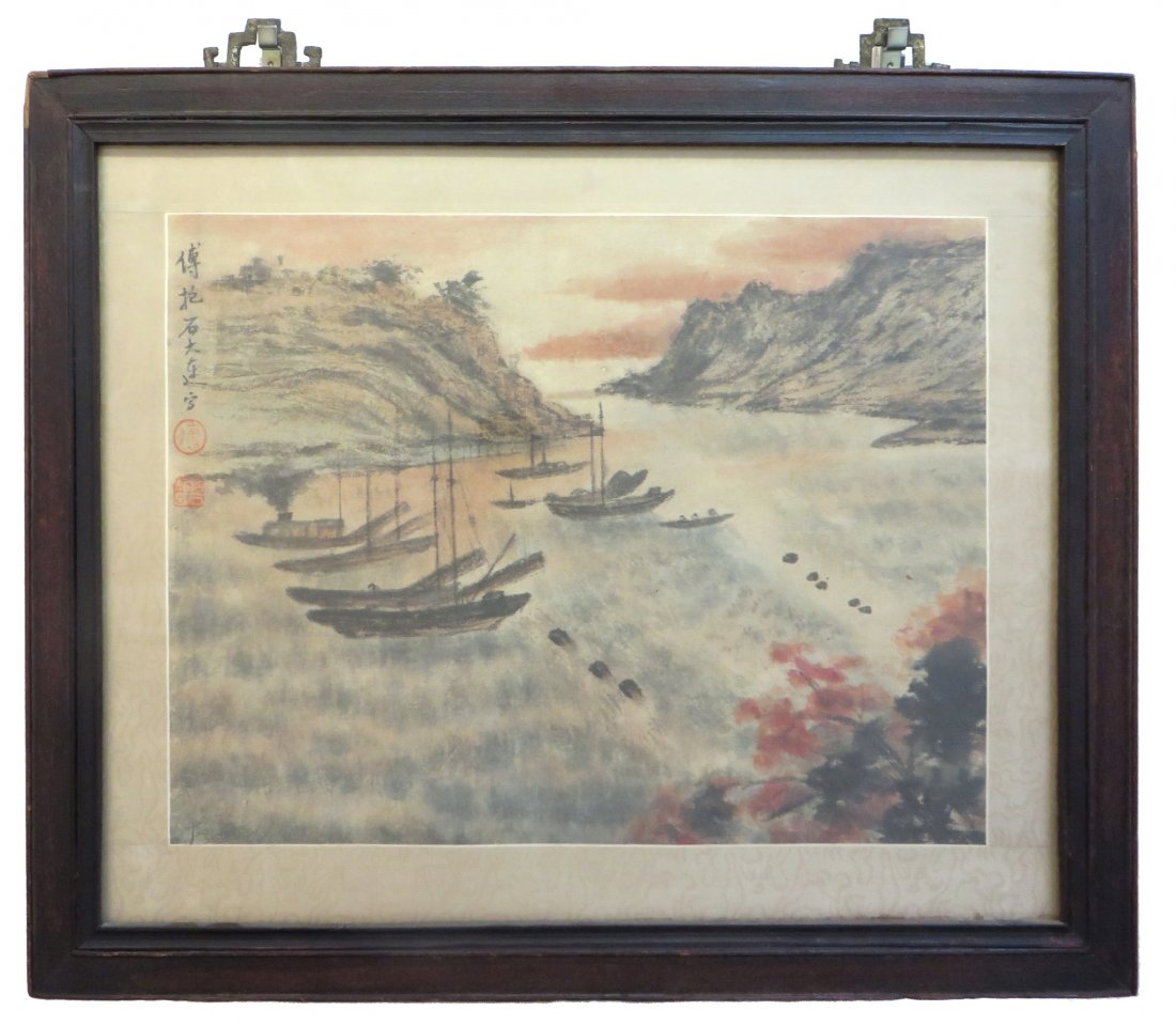 Chinese Seascape Painting In Frame (1 of 6)