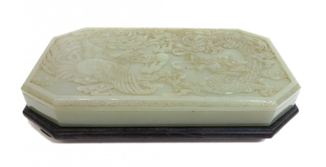 Carved White Jade Ink Box (1 of 8)