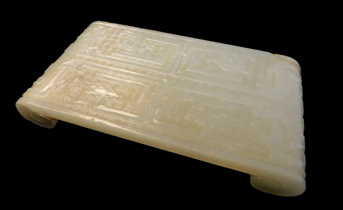 Carved Jade Dragon Paper Weight (1 of 5)