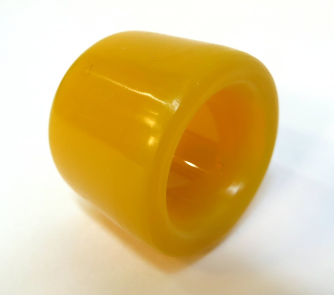 Yellow Jade Archer's Ring (1 of 4)