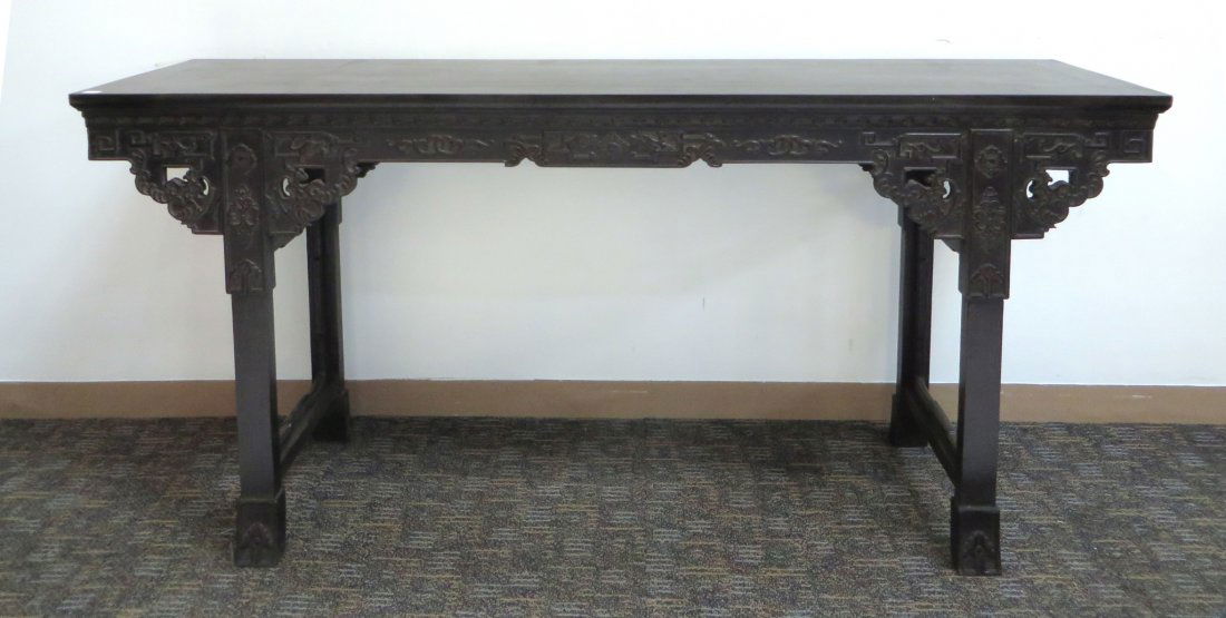 Carved Zitan Painters Table (1 of 7)