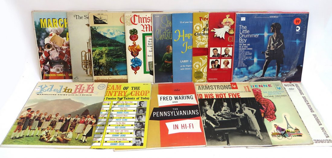 Fifteen Record Albums Incl. Christmas (1 of 3)