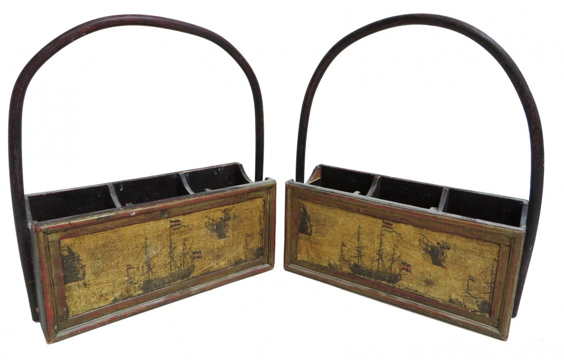 Pair Of Painted Carriers (1 of 3)