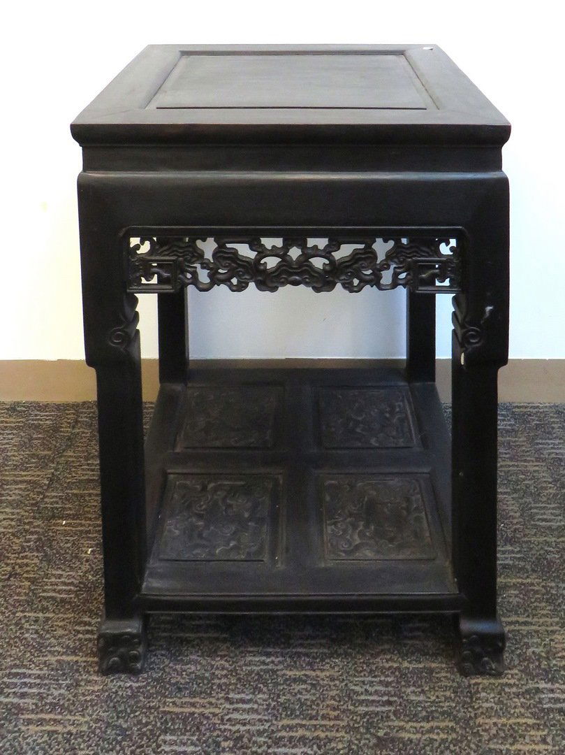 Antique Chinese Zitan Vase Stand (1 of 6)