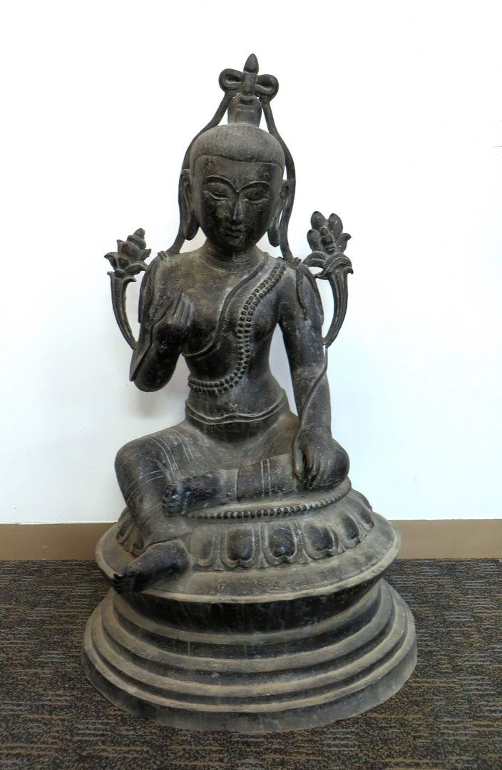 Large Antique Bronze Tara Casting (1 of 10)