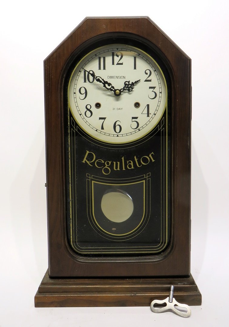 "Regulator" 31 Day Clock, 20th C. (1 of 3)