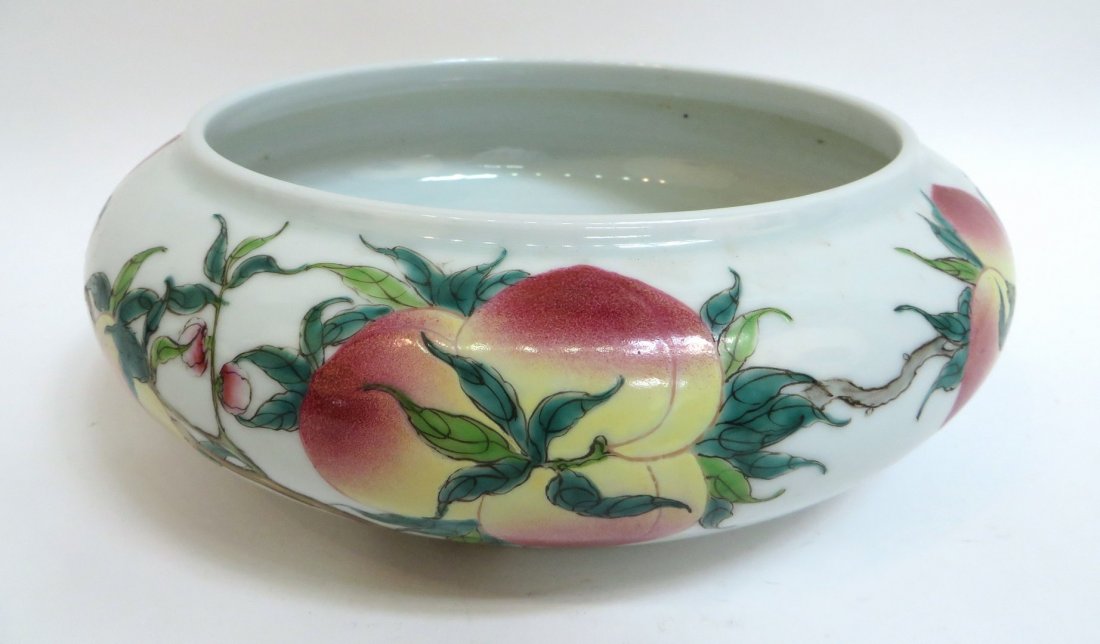 Yongzheng Peaches & Bats Brush Washer (1 of 8)
