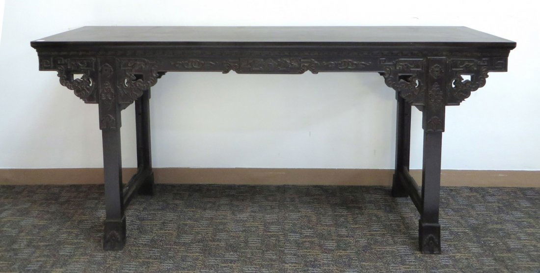 Carved Zitan Painters Table (1 of 7)