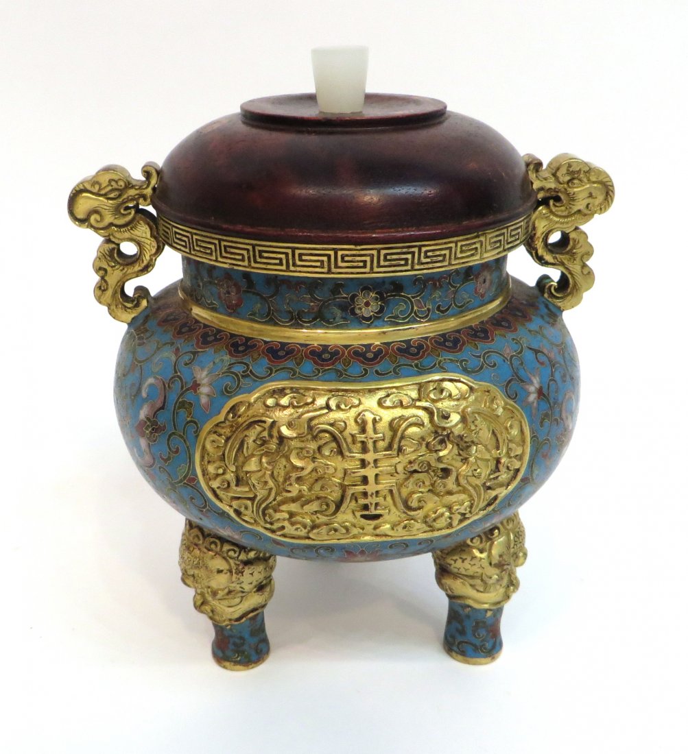 Late Qing Cloisonné Censer (1 of 10)