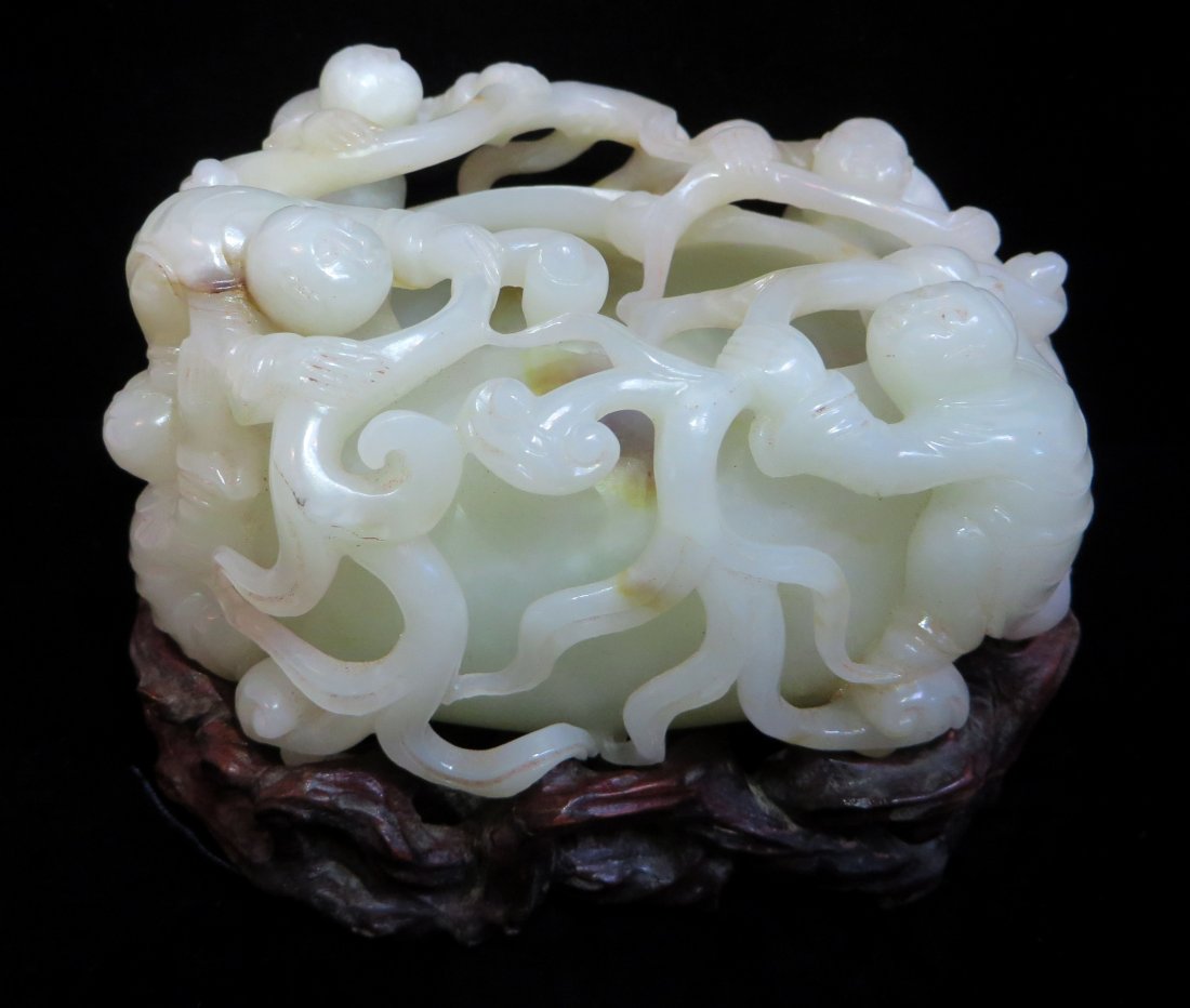 White Jade Brush Washer With Stand (1 of 8)