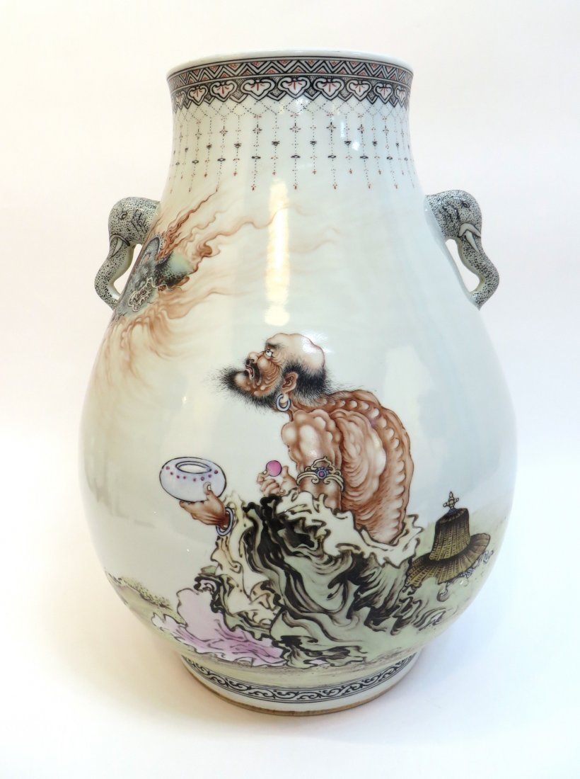 Large Chinese Vase With Immortal Figure (1 of 6)
