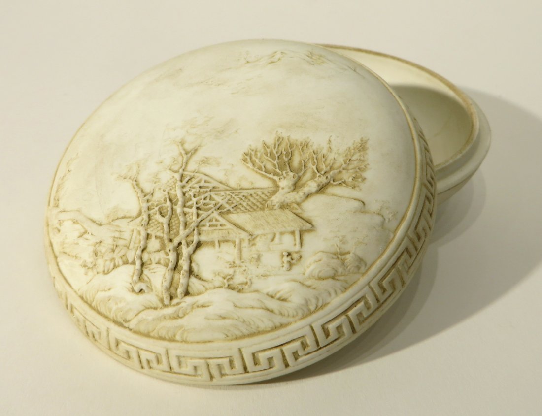 CHINESE WANG BING RONG COVERED INK BOX (1 of 8)