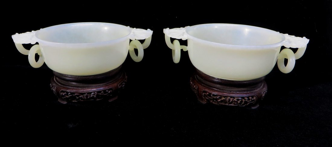 CHINESE PAIR OF WHITE JADE CENSERS (1 of 7)