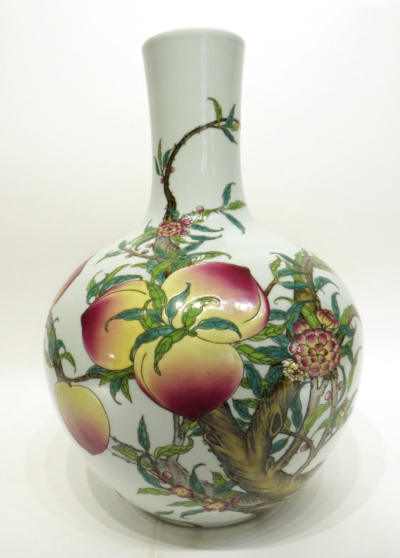 CHINESE NINE PEACHES VASE (1 of 6)