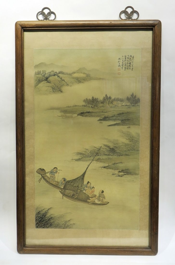 CHINESE FRAMED WATER COLOR (1 of 6)