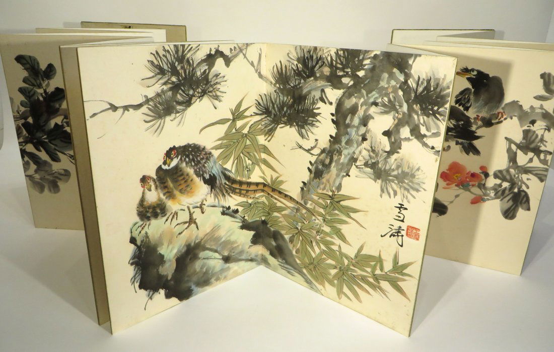 PAINTING BOOK ATTR WANG XUETAO (1903-1984) (1 of 10)