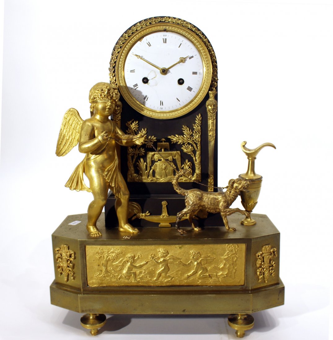 EARLY 19TH C. FRENCH MANTEL CLOCK (1 of 10)