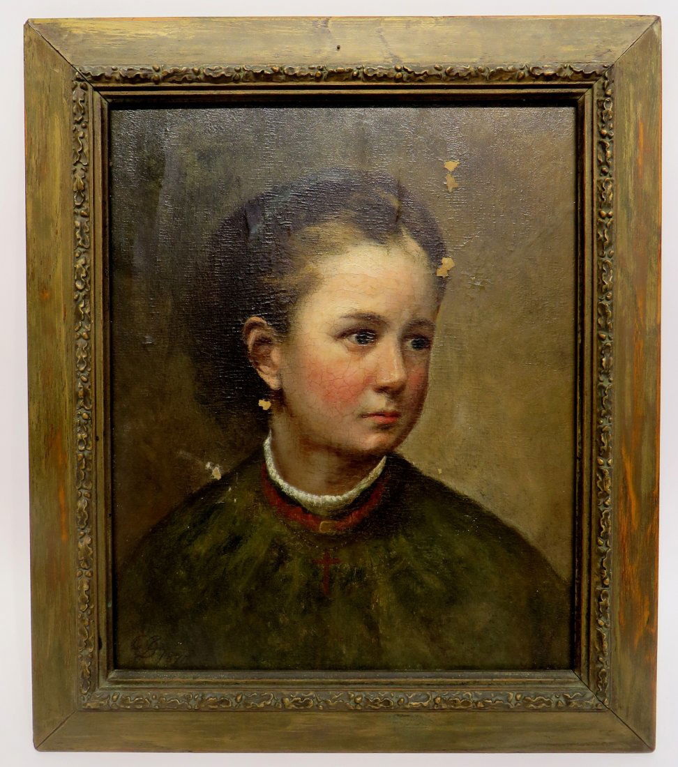 OIL ON CANVAS ATTR. DAVID JOHNSON (1 of 3)