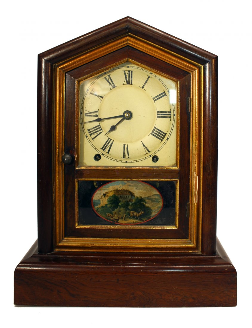 NEW ENGLAND SHELF CLOCK (1 of 10)